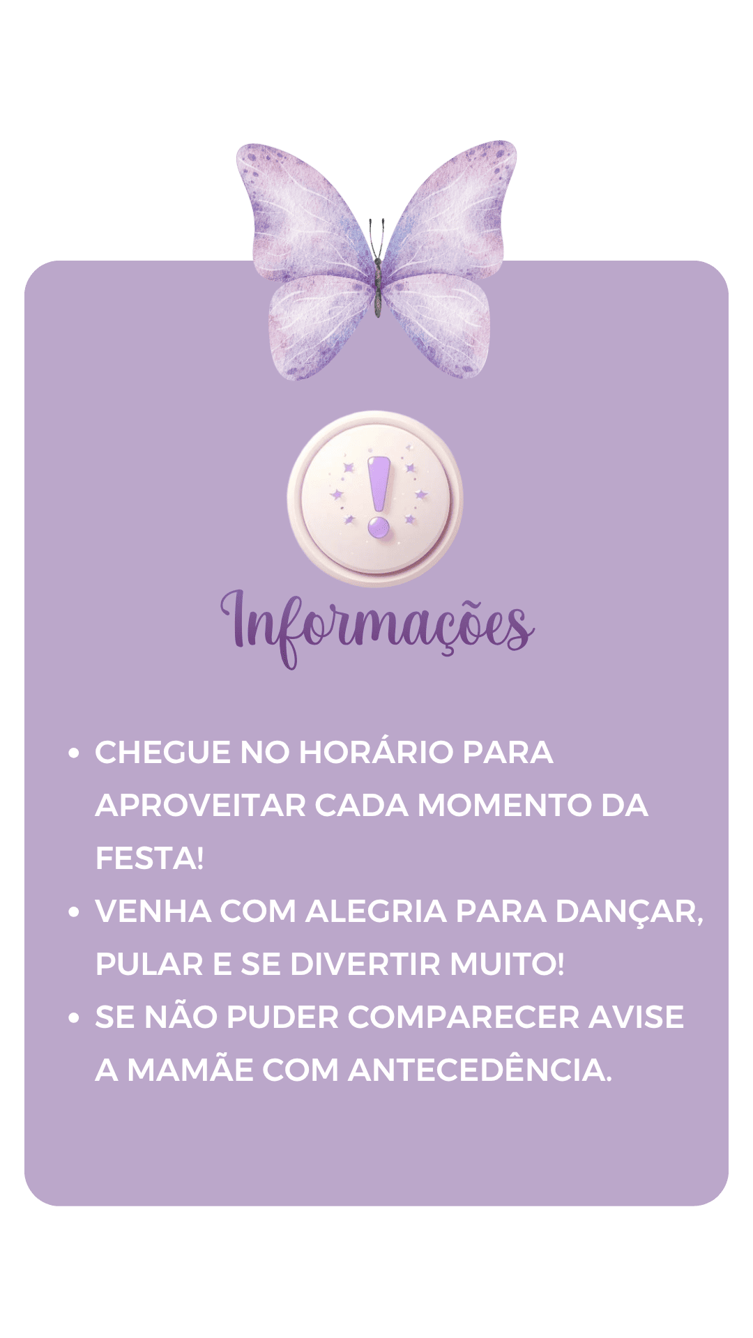 Página de Informações